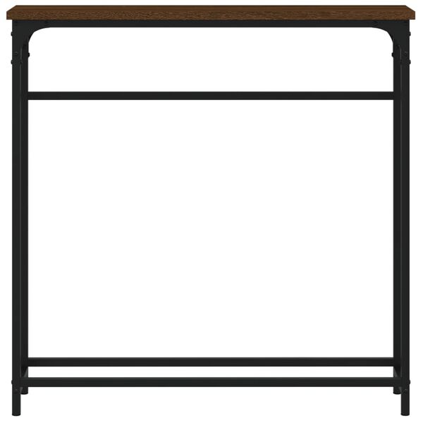 vidaXL Masă consolă, stejar maro, 75x19,5x75 cm, lemn prelucrat