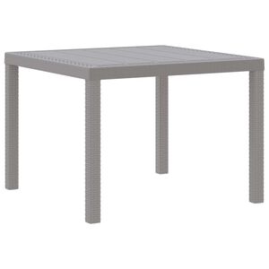 vidaXL Masă de grădină pentru dining Gri deschis 100 x 100 x 73 cm
