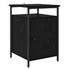 vidaXL Dulap de noapte Stejar Negru 40 x 42 x 60cm Lemn prelucrat