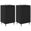vidaXL Bufet 2 buc. Stejar Negru 40 x 35 x 70 cm