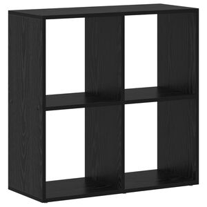 vidaXL Dulap pentru cărți 4 niveluri 69,5 x 29 x 69,5 cm Stejar Negru