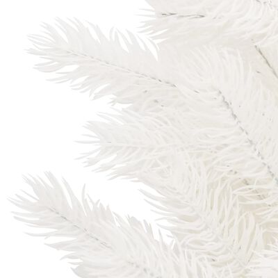 vidaXL Brad de Crăciun artificial pre-iluminat, alb, 65 cm