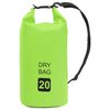 vidaXL Rucsac impermeabil, verde, 20 L, PVC