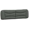 vidaXL Pernă pentru tăblie de pat, Hvar, gri &icirc;nchis, 183 cm, material textil