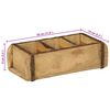 vidaXL Tavă 4 pcs Maro 30 x 14 x 9 cm Lemn recuperat masiv
