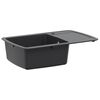 vidaXL Chiuvetă de bucătărie cu o cuvă Granit 78 x 50 x 31 cm Grafit
