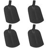 vidaXL Cap de lopată 4 pcs Negru 34,5 x 24 cm