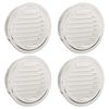 vidaXL Capace de ventilație pentru aer 4 buc. Argintiu 200 mm