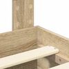 vidaXL Cadru de pat cu sertar Stejar Sonoma 135 x 190 cm Lemn compozit