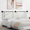 vidaXL Cap de pat suspendat Alb 190 x 55 x 5 cm Piele artificială
