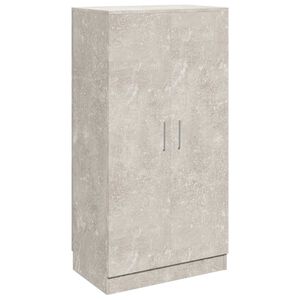 vidaXL Pantofar, gri beton, 55x35x108 cm, lemn prelucrat