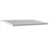 vidaXL Copertină retractabilă antracit/alb, 4,5x3 m, textil/aluminiu