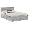 vidaXL Cadru de pat cu sertar Gri Sonoma 140 x 190 cm Lemn prelucrat