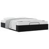 vidaXL Cadru de pat otoman Negru 153 x 203 cm Catifea