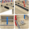vidaXL Masă de Foosball Stejar Sonoma 125 x 60,5 x 80 cm Lemn compozit