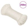 vidaXL Fr&acirc;nghie de lucru, alb, 3 mm, 250 m, polipropilenă