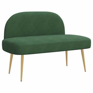vidaXL Bancă tapițată cu spătar Verde junglă 110 x 60 x 76 cm