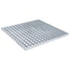 vidaXL Grătar Argintiu 50 x 50 x 2 cm Oțel galvanizat prin imersie