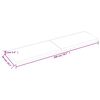 vidaXL Blat de baie, maro &icirc;nchis, 200x50x(2-6) cm, lemn masiv tratat