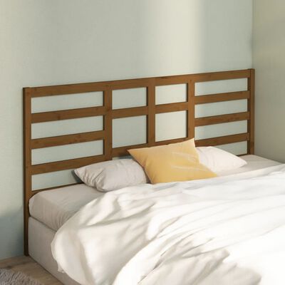 vidaXL Tăblie de pat, maro miere, 186x4x104 cm, lemn masiv de pin