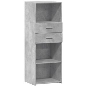 vidaXL Dulap &icirc;nalt, gri beton, 45x42,5x124 cm, lemn prelucrat