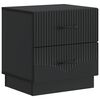 vidaXL Dulap de noapte Negru 43 x 34,5 x 44,5 cm Lemn prelucrat