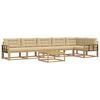 vidaXL Set de canapele de exterior 7 pcs Alb și Bej 79 x 79 x 37 cm