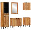 vidaXL Set dulap baie 5 buc. natural 38 x 33 x 160 cm