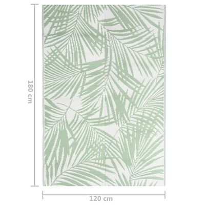 vidaXL Covor de exterior, verde, 120x180 cm, PP