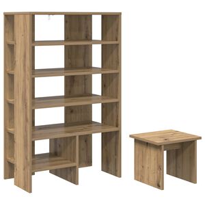 vidaXL Dulap pentru pantofi 2 buc. 62 x 35 x 100 cm Lemn prelucrat