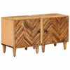 vidaXL Noptieră 2 buc. Maro 40 x 33,5 x 46 cm Lemn de mango solid