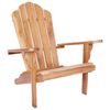 vidaXL Fotoliu Adirondack pentru grădină natural Lemn solid de tec
