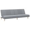 vidaXL Canapea extensibilă, gri deschis, material textil