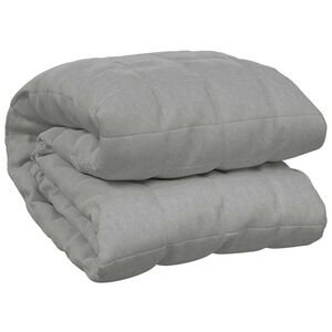 vidaXL Pătură cu greutăți, gri, 155x220 cm, 11 kg, material textil