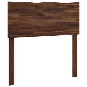 vidaXL Tăblie de pat cu margini naturale ROSTOCK Maro &icirc;nchis 80 cm