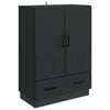 vidaXL Bufet cu sertar Negru 66 x 34,5 x 92 cm Lemn prelucrat