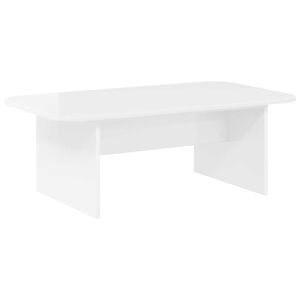 vidaXL Masă de cafea Alb lucios 93 x 53 x 33 cm Lemn prelucrat