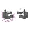 vidaXL Set mobilier de grădină cu perne, 4 piese, poliratan, gri