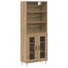 vidaXL Bufet 2 pcs Stejar Artizanal Lemn compozit