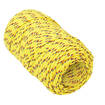 vidaXL Frânghie de barcă, galben, 2 mm, 250 m, polipropilenă