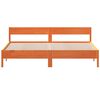 vidaXL Cadru de pat fără saltea, maro ceruit 200x200 cm lemn masiv pin
