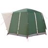 vidaXL Tent Cabină cu acoperiș cu depozitare Verde 425 x 396 x 222 cm