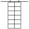 vidaXL Ușă glisantă cu set feronerie 102x205 cm ESG sticlă și aluminiu