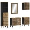 vidaXL Set mobilier de baie, 5 piese, lemn masiv de mango
