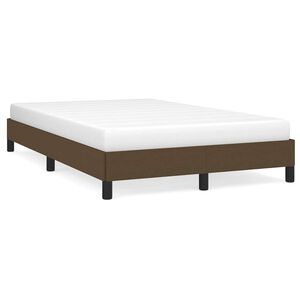 vidaXL Cadru de pat fără saltea, maro &icirc;nchis, 120x200 cm, textil