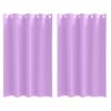 vidaXL Perdele Opaque cu Inel 2 buc. Violet 175 x 140 cm Poliester