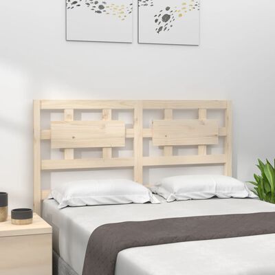 vidaXL Tăblie de pat, 125,5x4x100 cm, lemn masiv de pin