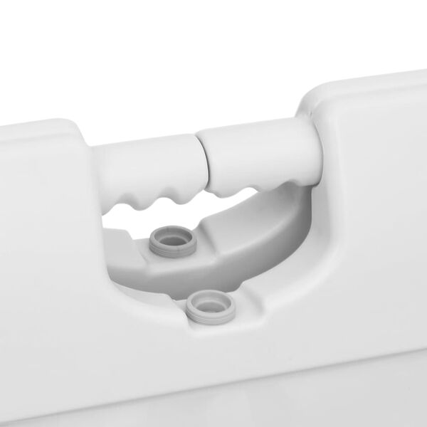 vidaXL Placă indicatoare de trotuar cadru &icirc;n A, gri, 45x7x84,5cm, HDPE