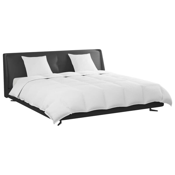 vidaXL Set de Pături cu pernă 3 pcs Alb Pene de rață