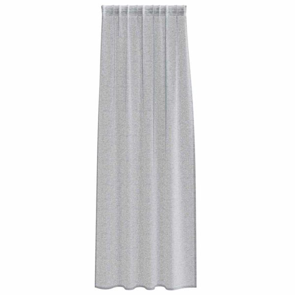 vidaXL Cortină din Voile 2 pcs Gri &icirc;nchis 225 x 140 cm Poliester